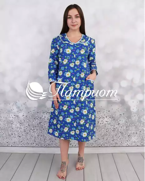 Платье женское фланель мысом